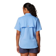 Columbia Women's PFG Tamiami II Short Sleeve Button-Down Shirt, UPF 40 Sun Protection, Moisture Wicking, Built-In Ventilation, White Cap, 1X, 127571