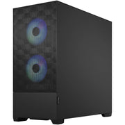 Fractal Design Pop Air RGB Black TG Mid Tower Computer Case, High-Airflow Mesh Front, Tempered Glass Side Panel, ATX Compatible, FD-C-POR1A-06
