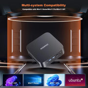 NIPOGI Mini Gaming PC K1, AMD Ryzen 5 7430U, 16GB DDR4 RAM, 512GB SSD, AMD Radeon RX Vega 7 Graphics, WiFi 6, Bluetooth 5.2, Windows 11 Pro, Black
