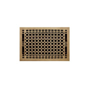 Signature Hardware Honeycomb Brass Floor Register - Brushed Nickel 9