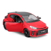 Maisto 2021 Toyota GR Yaris Diecast Model Car, Red with Carbon Top, 1/24 Scale, Special Edition 32909-RD