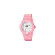 Casio Women's LRW-200H-4B2VCF Pink Stainless Steel Watch with Resin Band