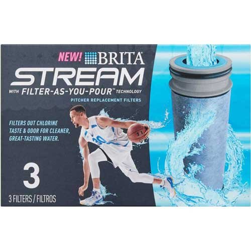 Brita Stream Pitcher Replacement Water Filter 3 ct VIPOutlet