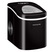 Frigidaire 26 Lbs Freestanding Bullet Ice Maker, Black Stainless Steel, Compact Countertop, 2.65 Lbs Basket Capacity, EFIC108-BLACK