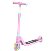 Gotrax GT-BOBLOOLITE Bobloo Lite Kids Kick Scooter, LED Light-Up Wheels, Adjustable Handlebars, Anti-Slip Deck, Lightweight Metal Frame, Pink