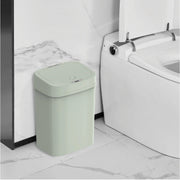 Nine Stars NSTB3 Automatic Bathroom Trash Can, 3.2 Gallon Plastic Motion Sensor Garbage Bin with Soft Close Lid, Green