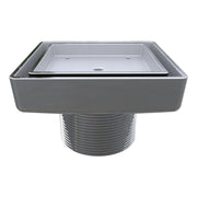 Ebbe America ETID-4 Legacy Shower Drain, 4 Inch, Solid Forged Brass, Matte Black, Hair Trap Included