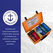 Adventure Medical Kits Marine Series First Aid Kit, Waterproof Shockproof Case, Emergency Medical Supplies for Medium Crews, 6 lb, 18.5x6x13.4 in, 0115-2500