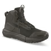 Under Armour Charged Valsetz Mid Men's Tactical Boots, Black Jet Gray, Size 11, Lace-Up, Vibram XS Trek Outsole, 3027382