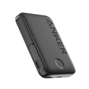 Anker MagGo Magnetic Battery Pack, 5,000mAh, 7.5W Wireless Charger with Foldable Stand, Black