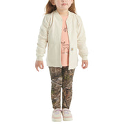 Carhartt French Terry Jacket, Long-Sleeve T-Shirt, and Leggings Set for Toddlers - Mossy Oak DNA - 2T
