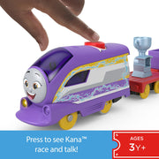 Fisher-Price Thomas & Friends Talking Kana Motorized Toy Train Engine with Phrases and Sounds, Includes Cargo Cars, Preschool Ages 3+