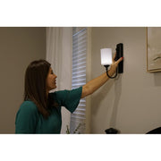 Smart Sconce Black - Dimmable Wireless Wall Light w/Universal Remote - Battery Operated Swivels 180 Mounts Up or Down Easy Peel and Stick Track System Remove with No Damage! Buy More and Save!