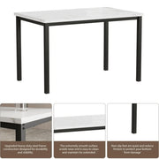 uhomepro 5 Piece Dining Room Table Set, Modern Dining Table Sets with Gray