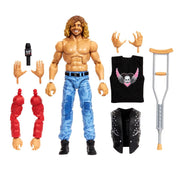 Mattel WWE Brian Pillman Elite Collection Wrestling Action Figure, Monday Night Wars Series 8, 6-Inch, Black Skull Vest, Blue Jeans, Accessories