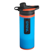 Grayl GeoPress Portable Water Filter Bottle, 24 oz, Bali Blue, Rapid Purification in 8 Seconds, BPA-Free, 400-BAL