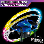 Force1 F1-ORBEXT-BLU Remote Control Drone Toy, Orbiter Extreme 360 LED STEM RC Drone, for Kids Ages 8 and Up