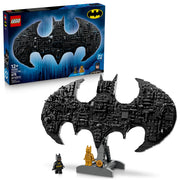 LEGO Batman Logo Building Toy, 678 Pieces, Classic and Golden Batman Minifigures, Super Hero Accessories, Wall-Mountable Display, Ages 12+, 76330