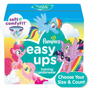 Pampers Easy Ups Girls Training Pants, 5T/6T - 80ct