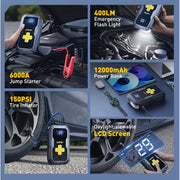 AUXITO 3500A 12V Car Jump Starter With Air Compressor
