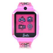 Mattel BDT4120NVWM Barbie Unisex Smartwatch for Kids with Touchscreen, Silicone Strap and 42mm Pink Metal Case