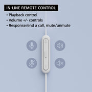 Sony IER-EX15C USB-C Wired In-Ear Headphones, Black, Stereo Sound, Built-In Microphone, Inline Remote Control