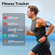 Amybaby Smart-Watches-011A Smart Watch, 1.96 in Full Touchscreen, Bluetooth Call, 120+ Sports Modes with GPS