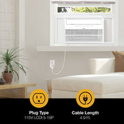 Whirlpool WHAW-151IN 15,000 BTU Window Mounted Inverter Air Conditioner with Remote Control - White