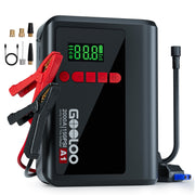 Gooloo A1 Portable Jump Starter with 2000A Peak Current and 150PSI Cordless Air Compressor for 7.0L Gas and 5.5L Diesel Engines
