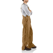 Carhartt Men's Firm Duck Bib Overall, Loose Fit, 12-Ounce Cotton Duck Fabric, Black, 40W x 30L, 106671
