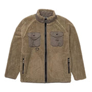 Salty Crew 20335430-Msh Swellter Sherpa Fleece Jacket for Men - Mushroom - S