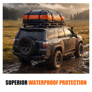 CONCETTA Car Rooftop Cargo Carrier, 15 Cubic Feet Waterproof Durable Roof Bag with Straps and Anti-Slip Mat, Universal Fit