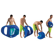 SwimWays 6069706 Spring Float Recliner Inflatable Pool Lounger with Hyper-Flate Valve - 61
