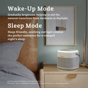 Bionaire True HEPA Sense Air Purifier, 4-in-1 Filtration, Aromatherapy, Sunrise Wake-Up Light, Red Light Sleep Support, White, 99000BAP