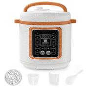 TINANA 6 Quart Electric Pressure Cooker, 9-in-1 Stainless Steel Multi Cooker with Safety Lock, Auto Release, Delay Timer, Intelligent Presets