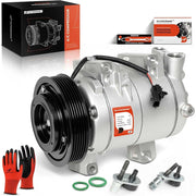 A-Premium AC Compressor with Clutch for Nissan Rogue 2.5L L4 6-Groove Pulley APACC332
