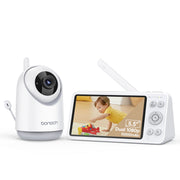 Bonoch 04 1080P Video Audio Baby Monitor, White