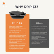 Drip-EZ Barbecue Prep Tub with Cutting Board - XL - Black