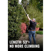 Link-On Hedge Trimmer Attachment, 16-Inch Dual Action Steel Blade, 12-Position Articulating Head, 53-Inch Shaft, Gas Powered LO-HEDGEATT
