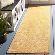 Safavieh Courtyard Teodor Indoor/Outdoor Runner Rug, Geometric Pattern, Gold, 2ft 3in x 8ft
