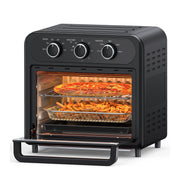 Olilawn Air Fryer 5-in-1 Toaster Oven, 1700W, 14.8 Quart, Stainless Steel Black