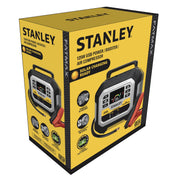 Stanley FatMax Car Battery Booster with 120 PSI Air Compressor, USB PowerStation, Solar Compatible, Yellow, LPS120CF