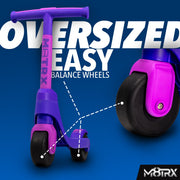 M8TRX MS-10-Pink Beginner Two Wheel Kick Scooter for Toddlers Ages 2.5+, Reinforced Polypropylene Frame, Oversized 6-Inch Wheels, Pink