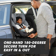 Baby Jogger City Turn Rotating Convertible Car Seat, 180-Degree Rotation, Rear to Forward Facing, COOLMAX Fabric, Onyx Black, 8JJ05OXK