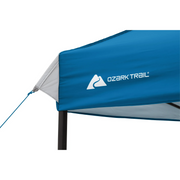 Ozark Trail 10' x 10' Straight Leg Awning, Light Blue