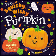 Make Believe Ideas The Squishy Wishy Pumpkin Children's Board Book with Glow-In-The-Dark Squishy Pumpkin, Halloween Theme