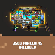 Microsoft Minecraft Bedrock Edition Game with 3500 Minecoins, Xbox Series X and Xbox One