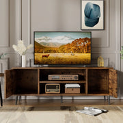 Homall TS106S2FE 65 Inch Modern TV Stand, Rustic Oak Wood Entertainment Center with Storage Drawers & Cable Management