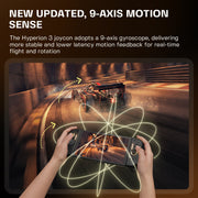 NYXI Hyperion 3 Wireless Joypad Controller with Drift-Free Hall Effect Joysticks, Mechanical Micro-Switch Buttons, 9-Axis Gyro, Dual Programmable Back Buttons, USB-C, Black