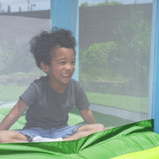 H2OGO! Mushroom Totlot Inflatable Bounce House with Slide, Splash Pool, Basketball Hoop, Indoor Outdoor Playset for Ages 3 and Up